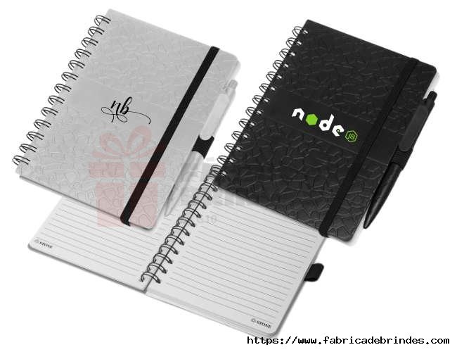 Caderno Plstico com Porta-Caneta