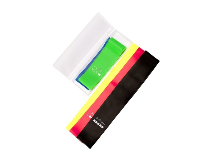 Kit El�sticos para Exerc�cios - 5 Pe�as